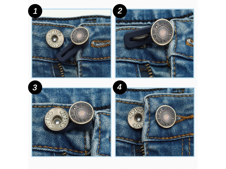 Produktbild von 10 Stück Hosenbunderweiterung Knopf, Hosen Expander Button Taille 316423885607